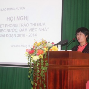 LĐLĐ huyện Côn Đảo tổ chức Hội nghị Sơ kết 5 năm Phong trào thi đua “Giỏi việc nước, đảm việc nhà”.